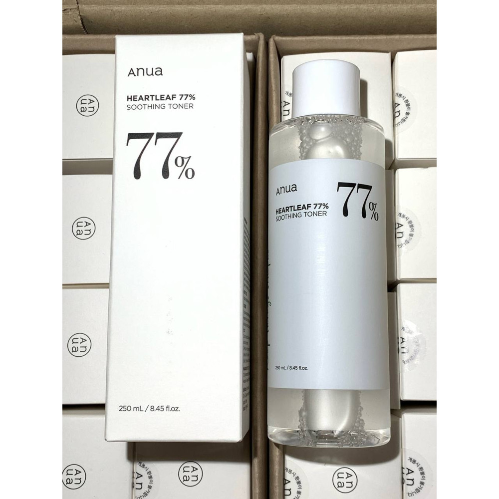Заспокійливий тонер для обличчя з екстрактом хауттюйнії ANUA Heartleaf 77% Soothing Toner, 250ml