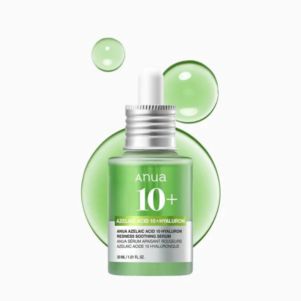 Сироватка проти акне з азелаїновою кислотою Anua Azelaic Acid 10 Hyaluron Redness Soothing Serum